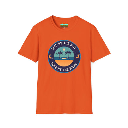 Live By The Sea Love By The Moon | Unisex Soft-style T-Shirt