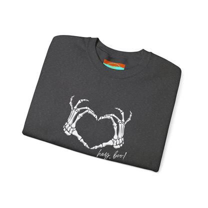 Hey Boo! Skeleton Hands Crewneck Sweatshirt