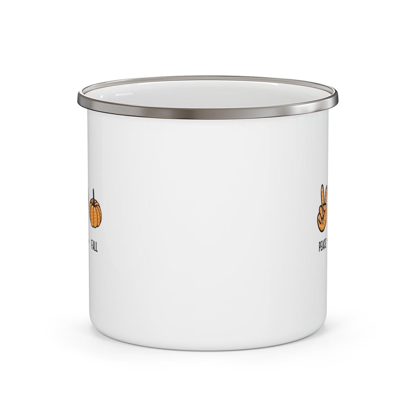 Peace Love Fall  Enamel Camping Mug
