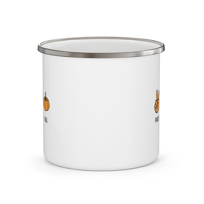 Peace Love Fall  Enamel Camping Mug