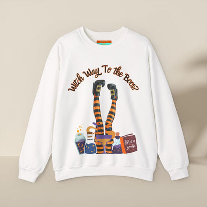 Witch Way To The Boos? Crewneck Sweatshirt