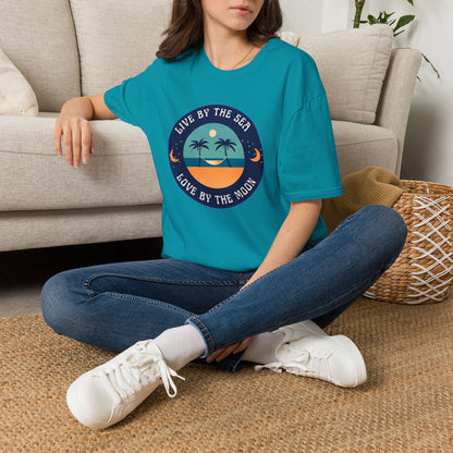 Live By The Sea Love By The Moon | Unisex Soft-style T-Shirt