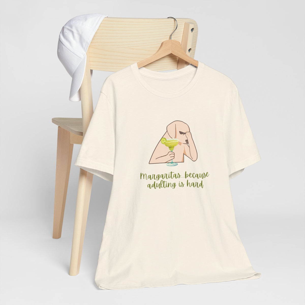 Margaritas...Because Adulting Is Hard | Unisex Jersey T-Shirt