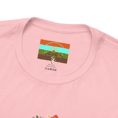 Vintage Floral Football Graphic Tee | 60s Hippie Style