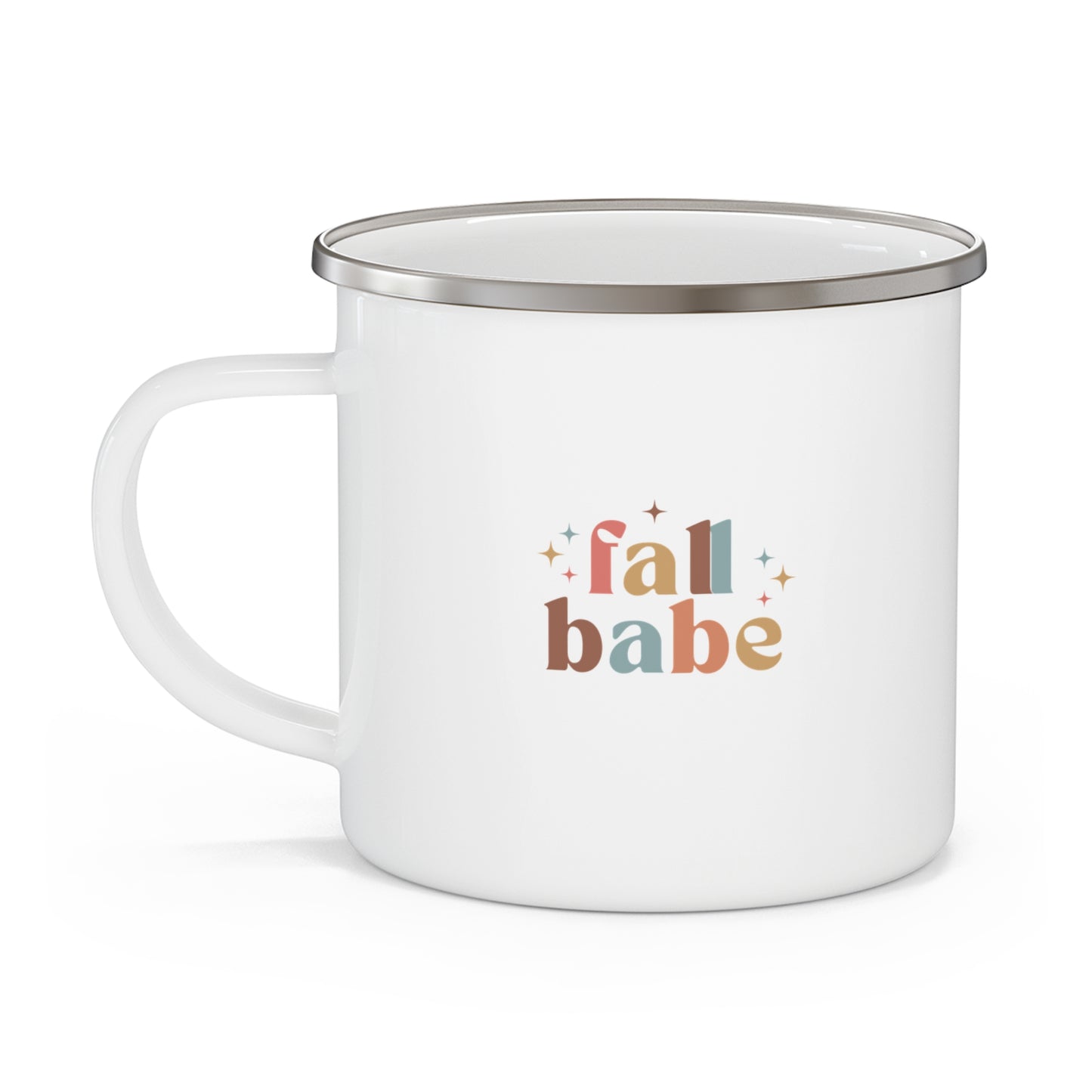 Fall Babe Enamel Camping Mug