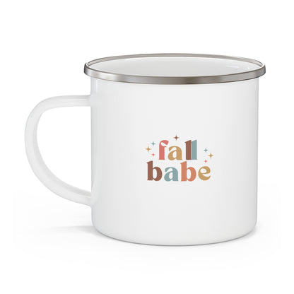 Fall Babe Enamel Camping Mug