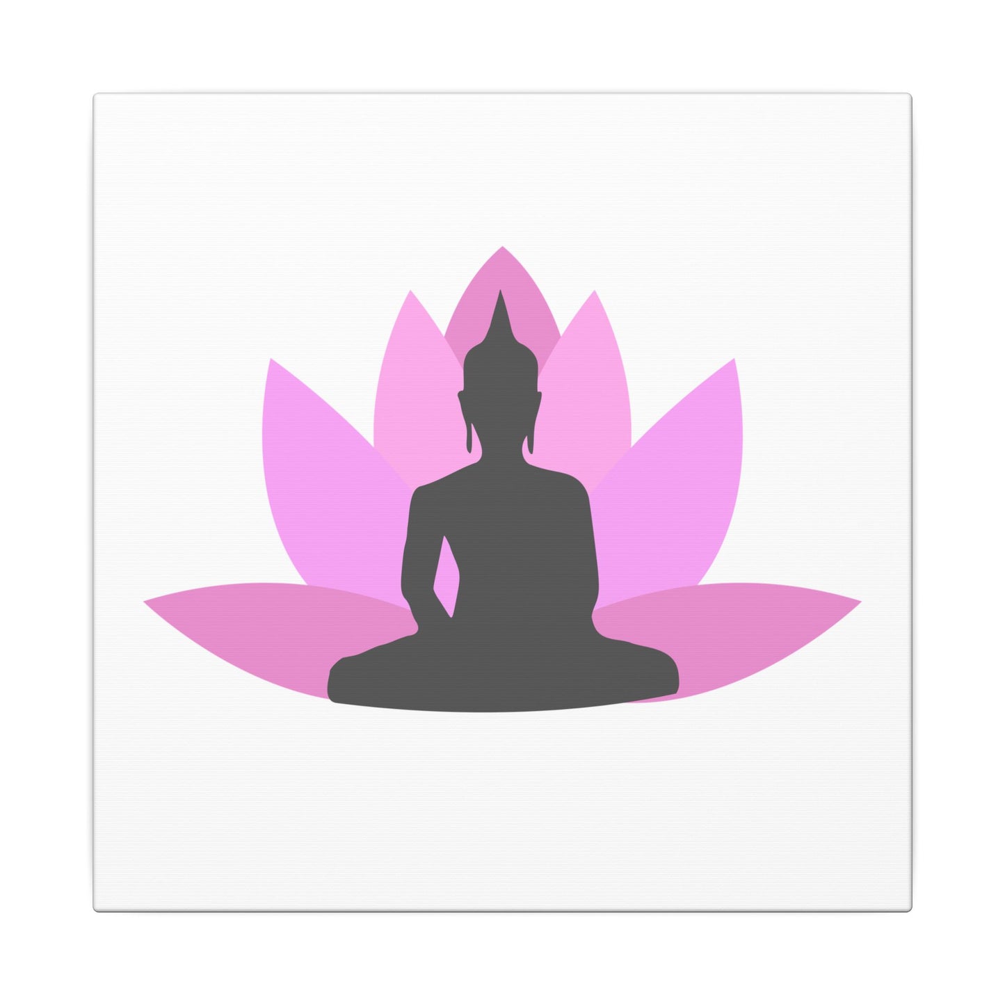 Buddha Lotus Canvas Print | Earth | Meditation & Yoga Wall Art
