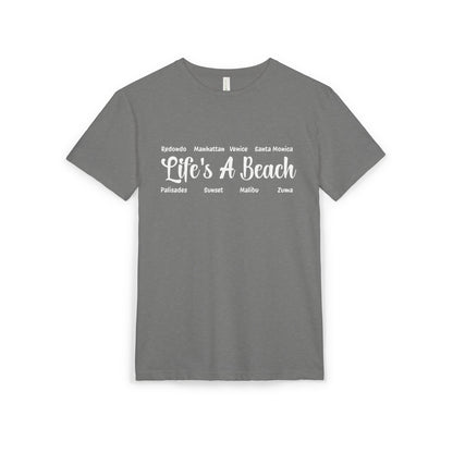 Life’s A Beach – Los Angeles Unisex Sueded T-Shirt | Beach Lover Tee