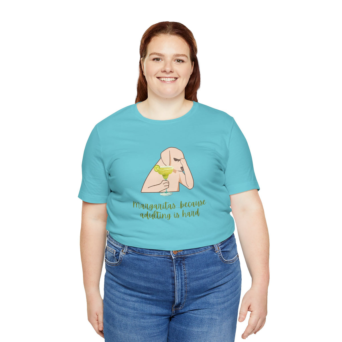 Margaritas...Because Adulting Is Hard | Unisex Jersey T-Shirt