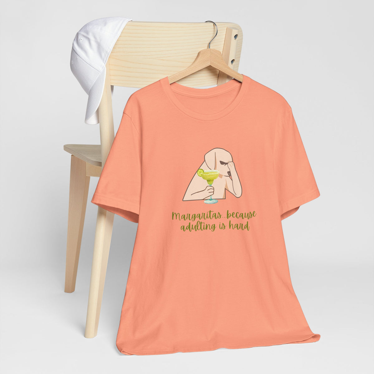 Margaritas...Because Adulting Is Hard | Unisex Jersey T-Shirt