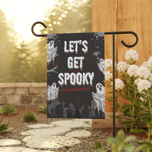 Let's Get Spooky Ghosts Garden & House Banner