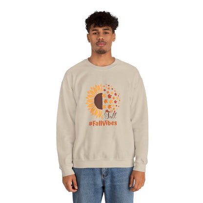 #FallVibes Sunflower Crewneck Sweatshirt