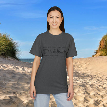 Life’s A Beach – San Diego Unisex Sueded T-Shirt | Beach Lover Tee