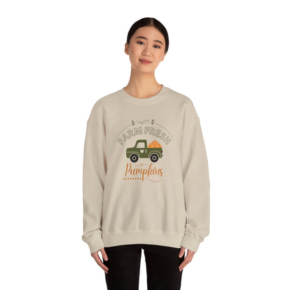 Farm Fresh Pumpkins Vintage Truck Crewneck