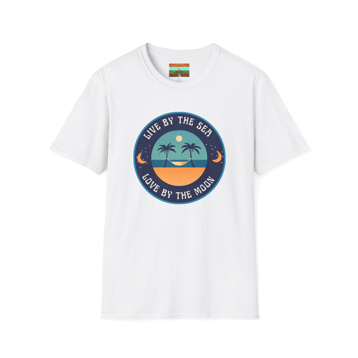 Live By The Sea Love By The Moon | Unisex Soft-style T-Shirt