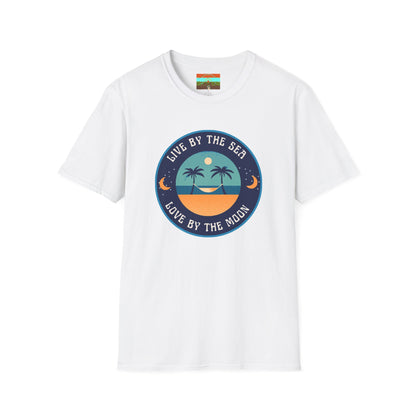 Live By The Sea Love By The Moon | Unisex Soft-style T-Shirt