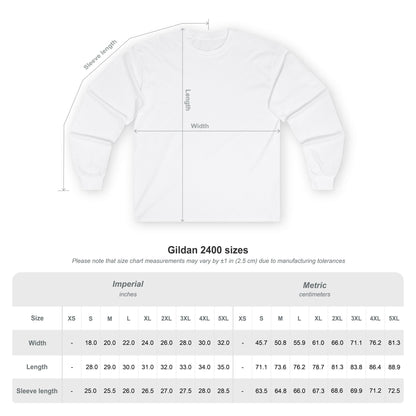 Peace Love Running Ultra Cotton Long Sleeve Tee