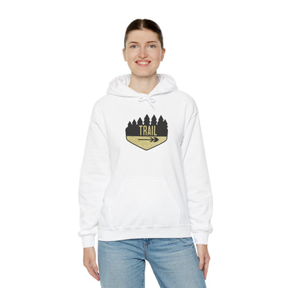 Wooden Hiking Trail Sign Hoodie