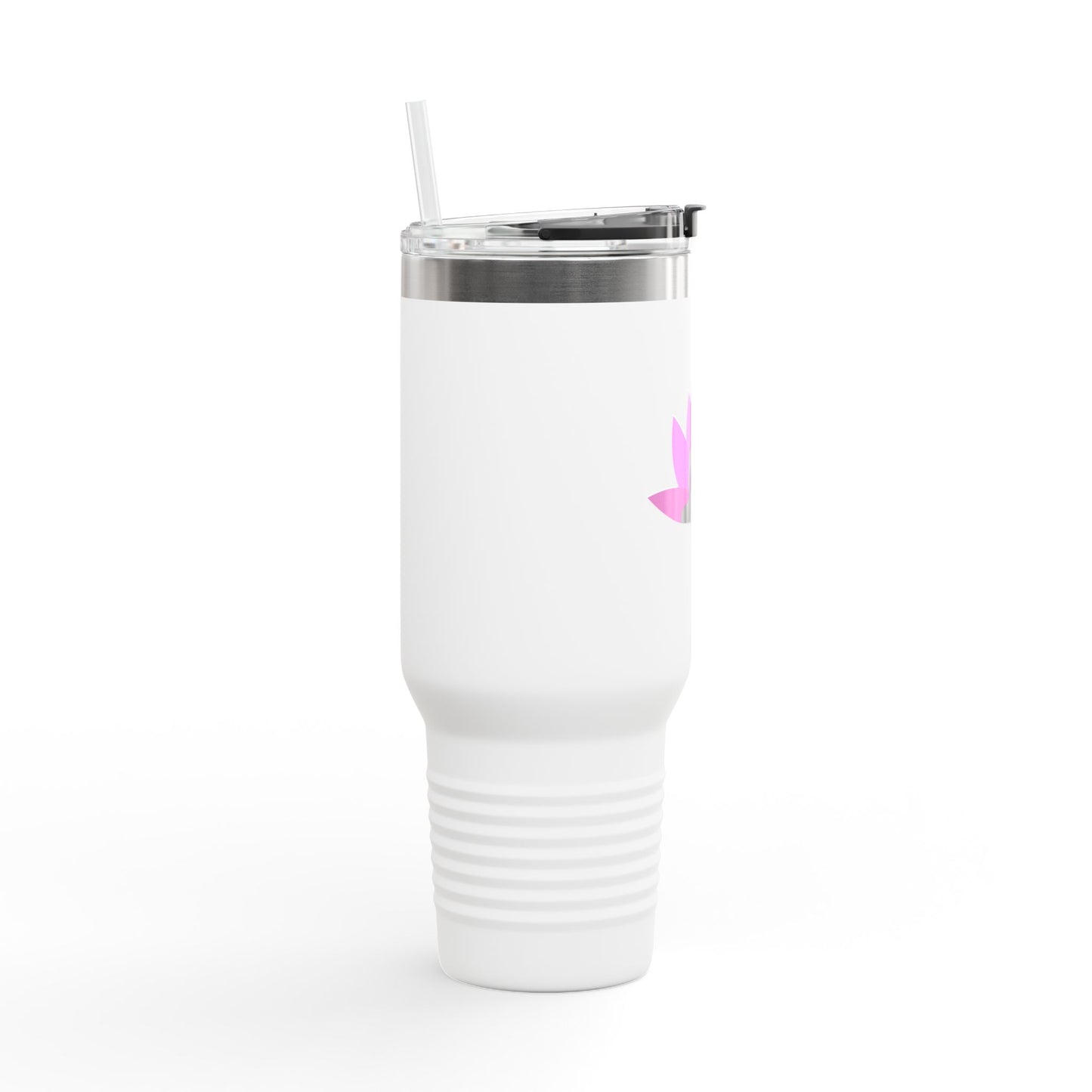 Buddha Lotus 40 oz Insulated Travel Tumbler | Bubblegum | Meditation & Yoga Drinkware