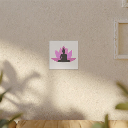 Buddha Lotus Canvas Print | Earth | Meditation & Yoga Wall Art
