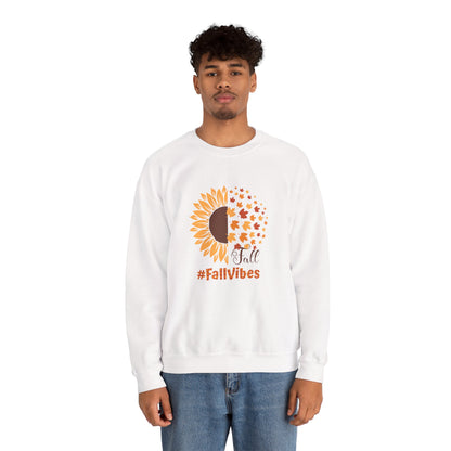 #FallVibes Sunflower Crewneck Sweatshirt