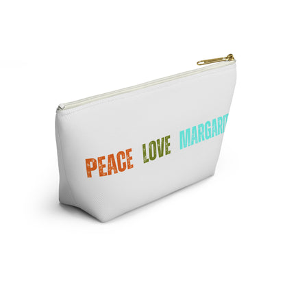 Peace Love Margaritas Accessory Pouch w T-bottom