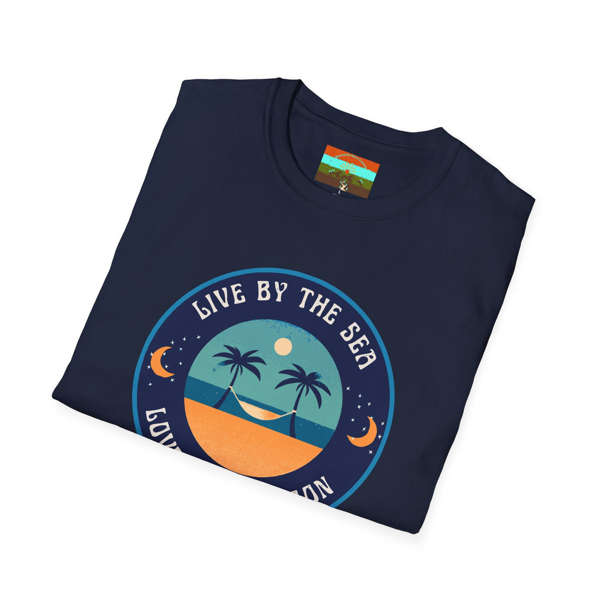 Live By The Sea Love By The Moon | Unisex Soft-style T-Shirt