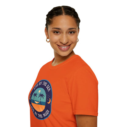 Live By The Sea Love By The Moon | Unisex Soft-style T-Shirt