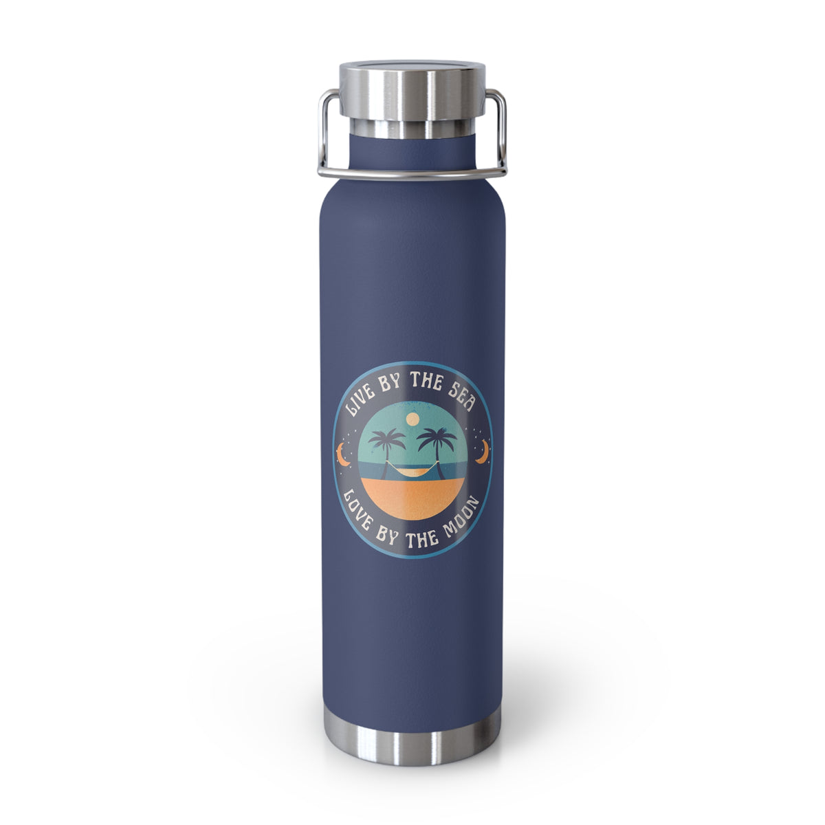 Live By The Sea Love By The Moon | 22oz Copper Insulated Bottle