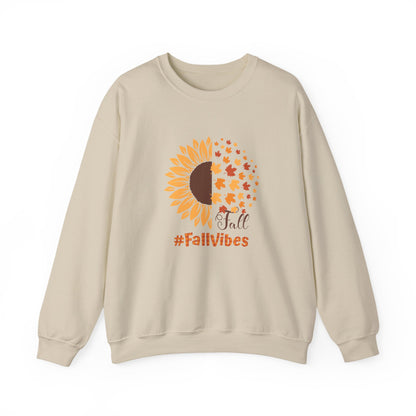 #FallVibes Sunflower Crewneck Sweatshirt