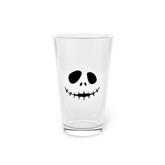 Spooky Pumpkin Face 16oz Pint Glass