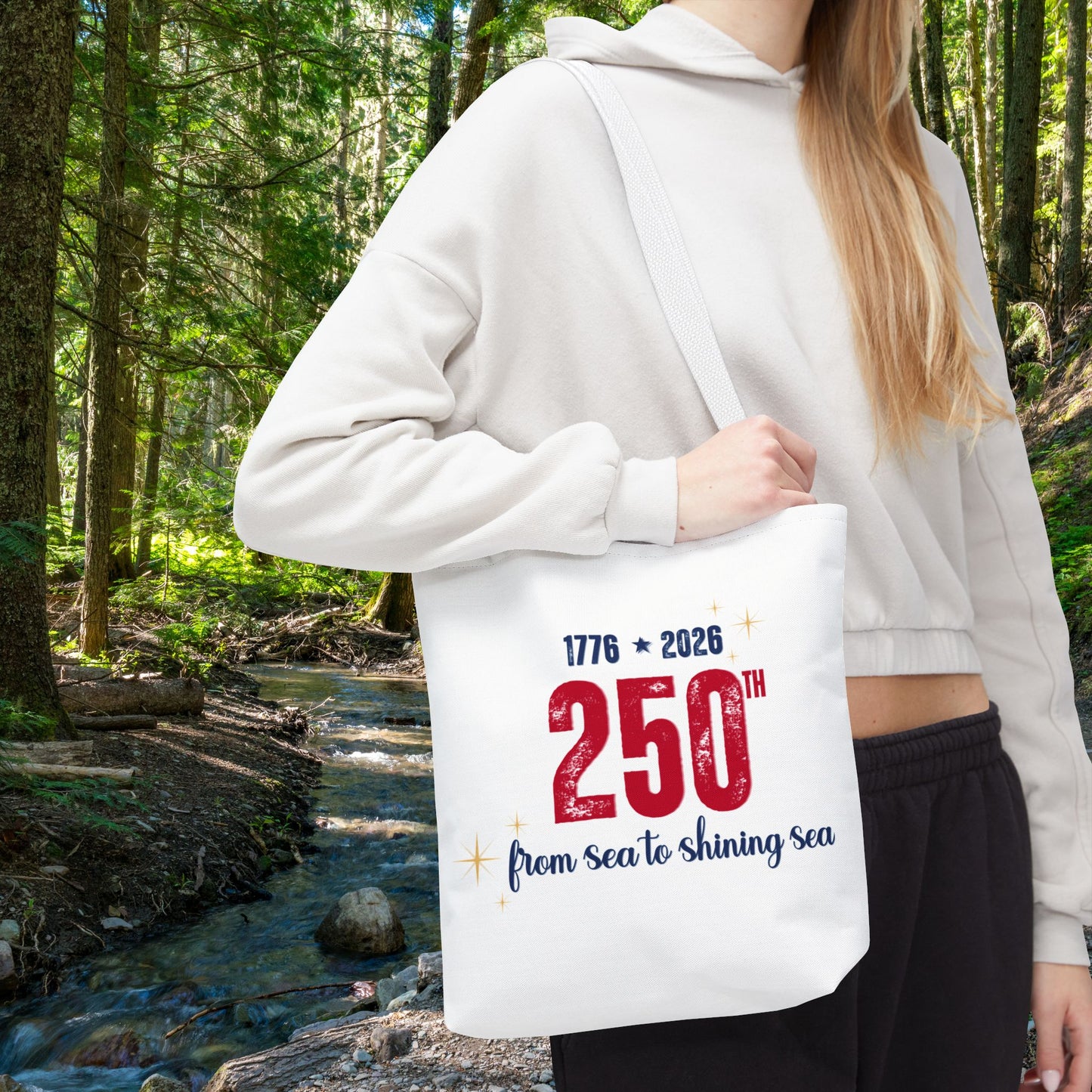 250th Anniversary Tote Bag — "1776 • 2026 From Sea to Shining Sea" Patriotic Tote