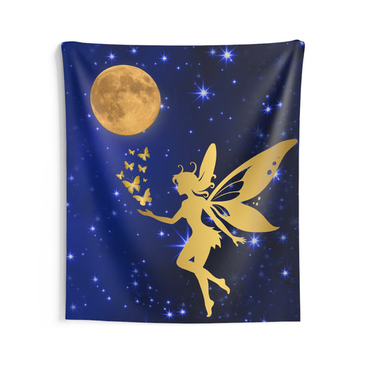 Butterflies and Angel Ethereal Wall Tapestry