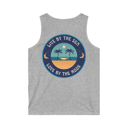 Live By The Sea Love By The Moon  Men's Softstyle Tank Top