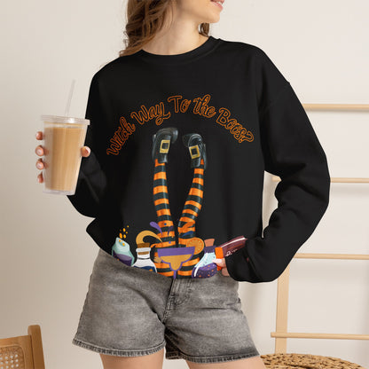 Witch Way To The Boos? Crewneck Sweatshirt