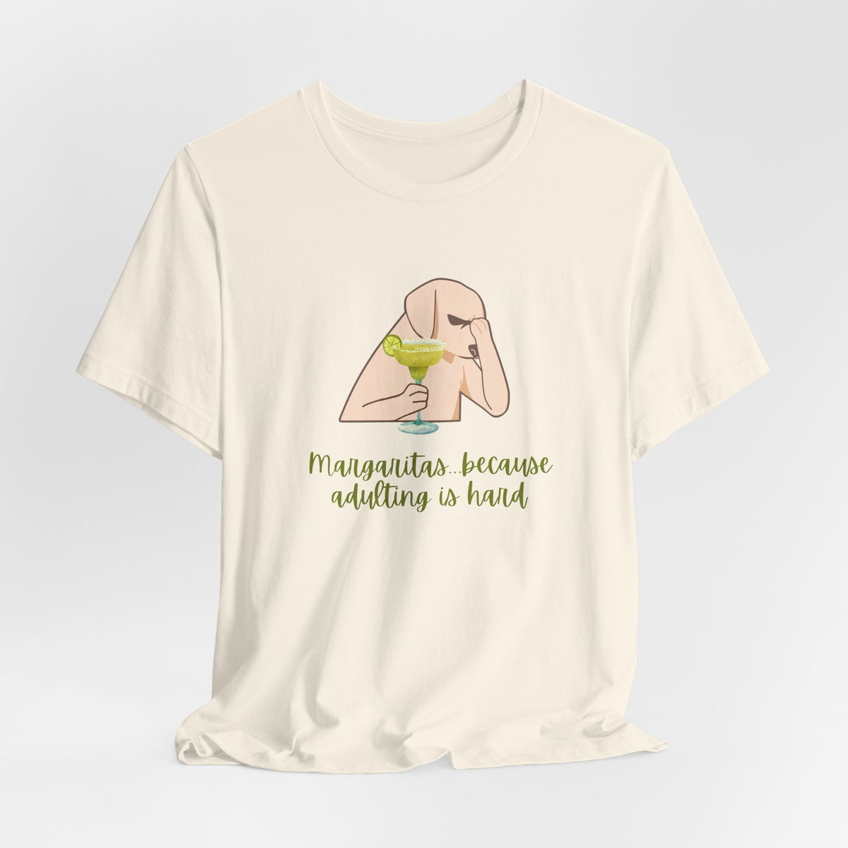 Margaritas...Because Adulting Is Hard | Unisex Jersey T-Shirt