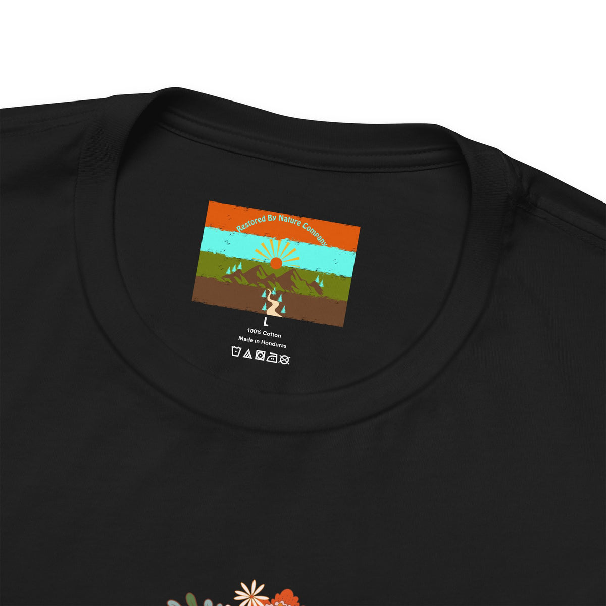 Vintage Floral Football Graphic Tee | 60s Hippie Style