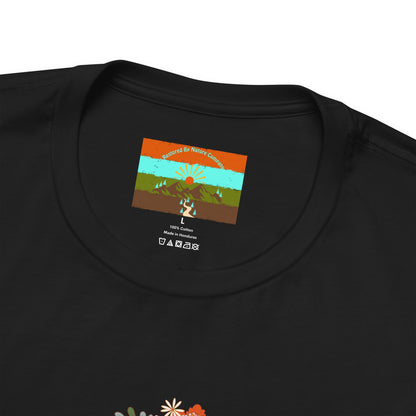 Vintage Floral Football Graphic Tee | 60s Hippie Style