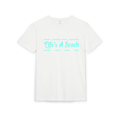 Life’s A Beach – Los Angeles Unisex Sueded T-Shirt | Beach Lover Tee