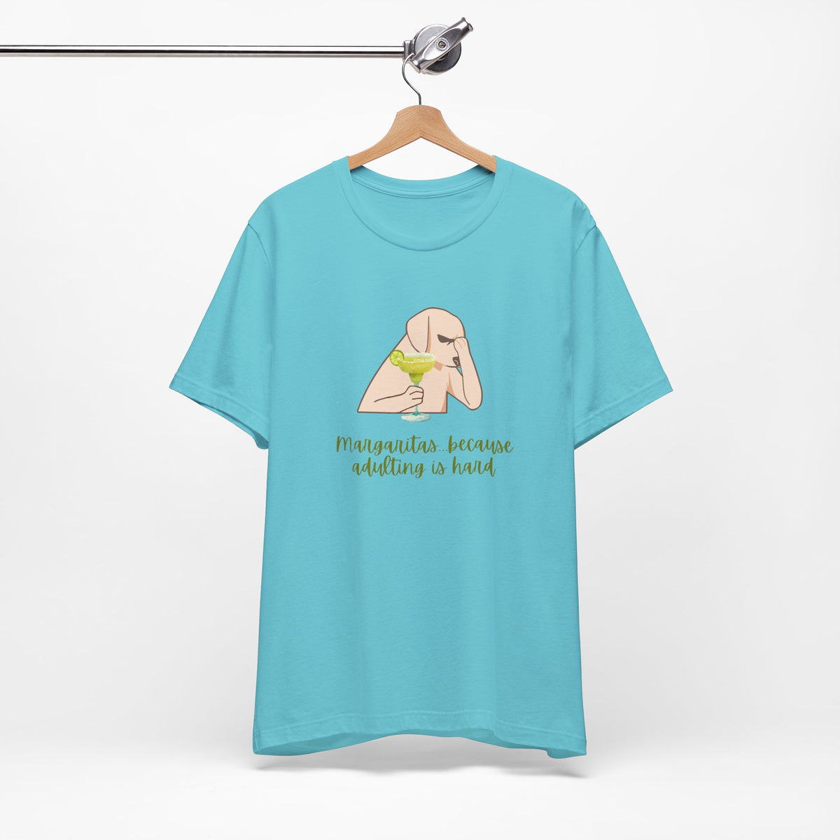 Margaritas...Because Adulting Is Hard | Unisex Jersey T-Shirt
