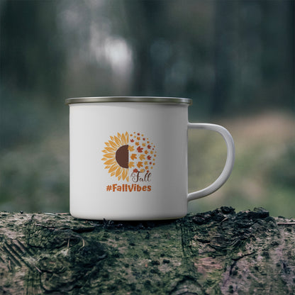#FallVibes Enamel Camping Mug