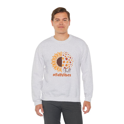 #FallVibes Sunflower Crewneck Sweatshirt