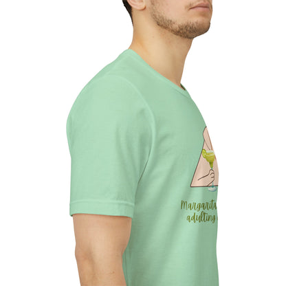 Margaritas...Because Adulting Is Hard | Unisex Jersey T-Shirt