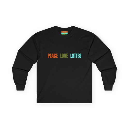 Peace Love Lattes Ultra Cotton Long Sleeve Tee