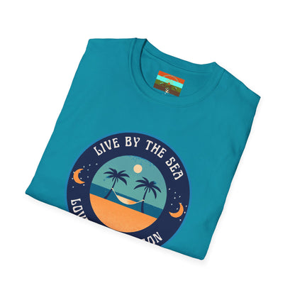 Live By The Sea Love By The Moon | Unisex Soft-style T-Shirt