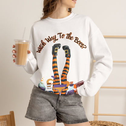 Witch Way To The Boos? Crewneck Sweatshirt
