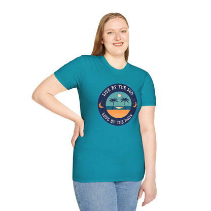 Live By The Sea Love By The Moon | Unisex Soft-style T-Shirt
