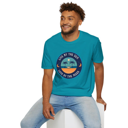 Live By The Sea Love By The Moon | Unisex Soft-style T-Shirt