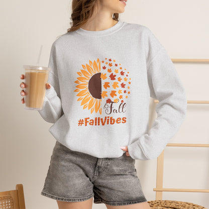 #FallVibes Unisex Heavy Blend Crewneck Sweatshirt