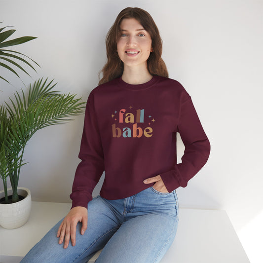 Fall Babe Cozy Crewneck Sweatshirt